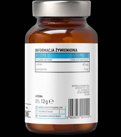 Lutein 40 mg / mit Zeaxanthin 30 Gelkapseln
