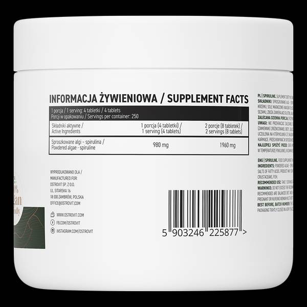 Spiruline - 1000 Tabletten