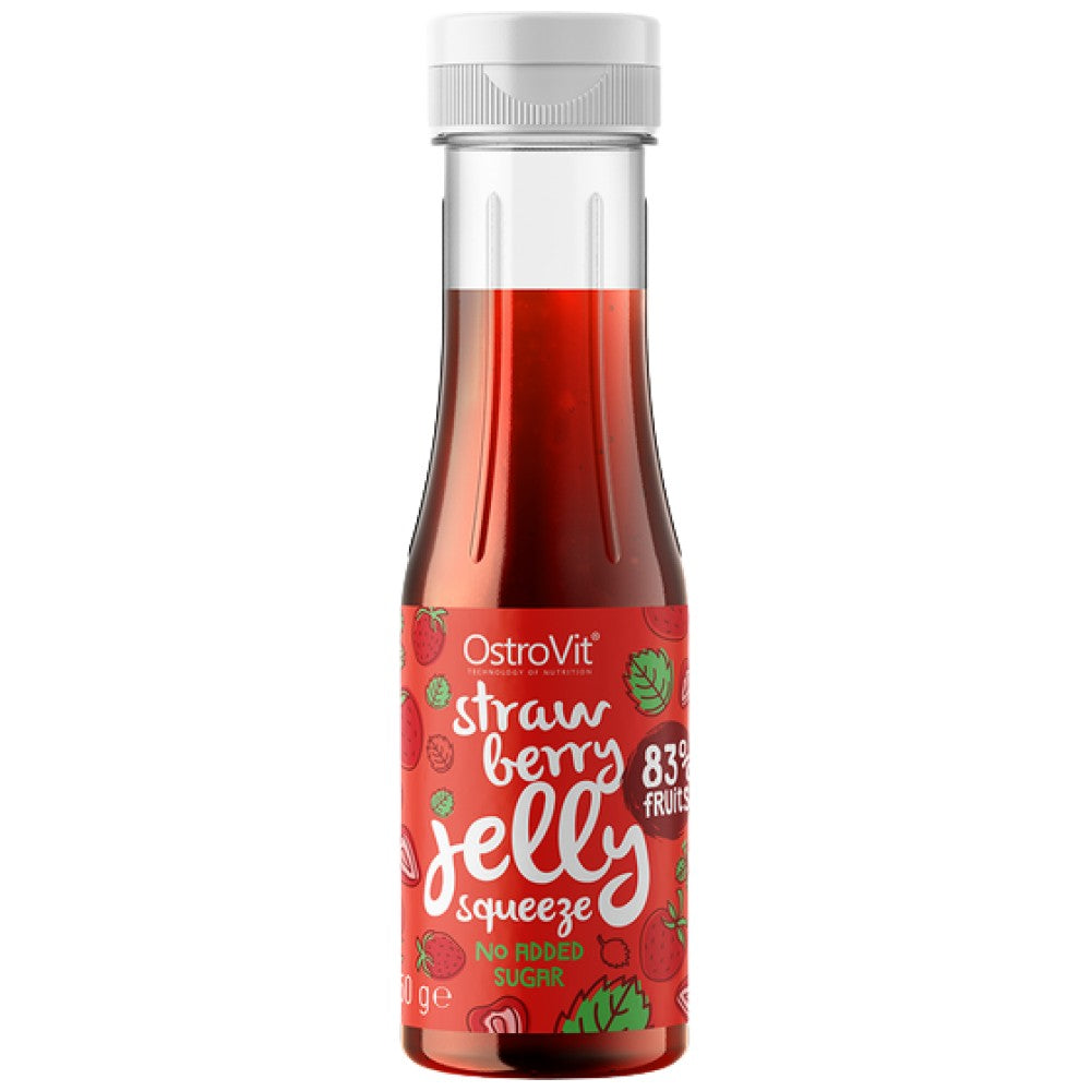 Strawberry 83% Jelly Squeeze | Kein Zucker zu Zucker 350 ml