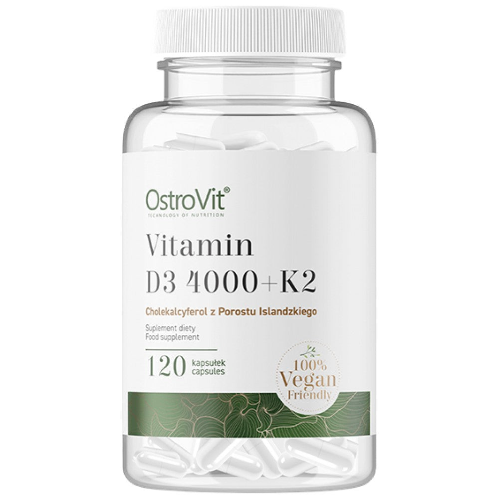 Vitamin D3 4000 + K2 | Vege Caps 120 Kapseln