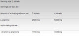 Arginin AKG / AAKG 1250 mg - 120 Tabletten