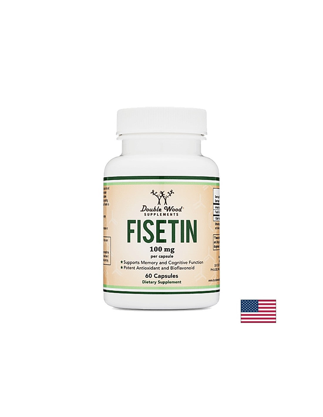 Fisetin, 100 mg, 60 Kapseln <tc>Double Wood</tc>