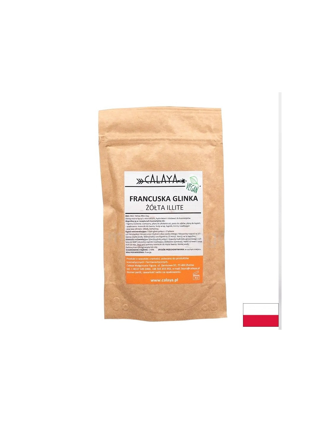 Französische gelbe Illite -Ton, 100 g