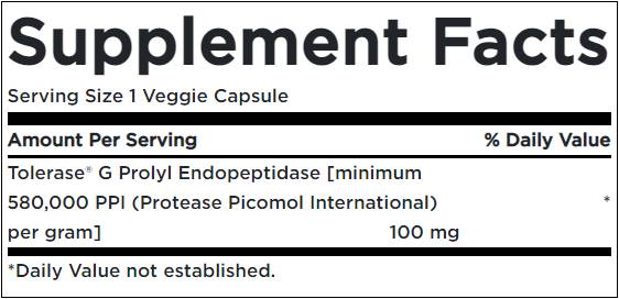 Gluten mit Tolerase G - 90 Kapseln befreit
