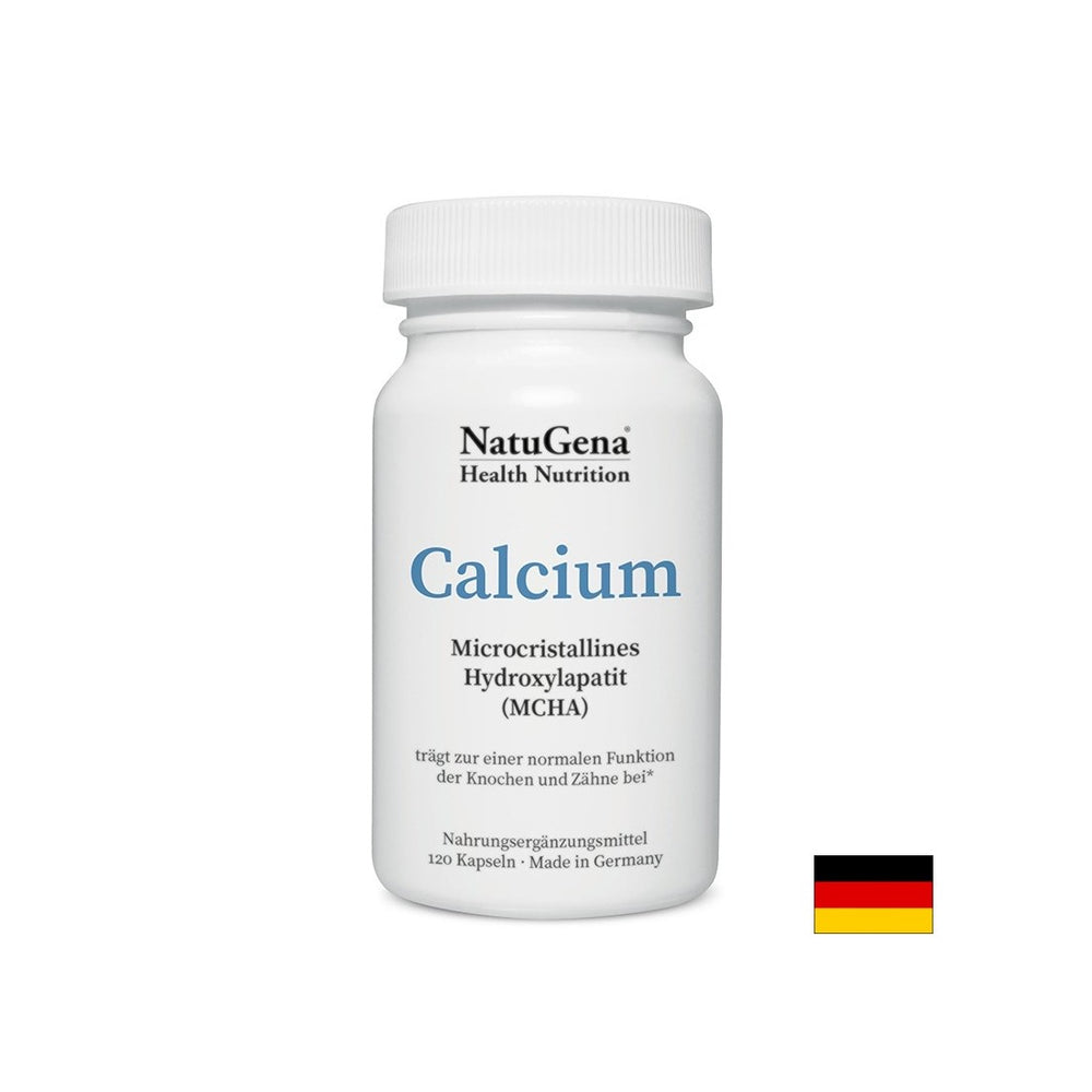 Knochenversorgung - Kalzium (MCHA) + Vitamin D3, 120 Kapseln