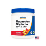 Herz- und Muskelversorgung - Magnesium (Bisglycinat), 210 mg x 250 g Pulver, mit Obstpunschgeschmack