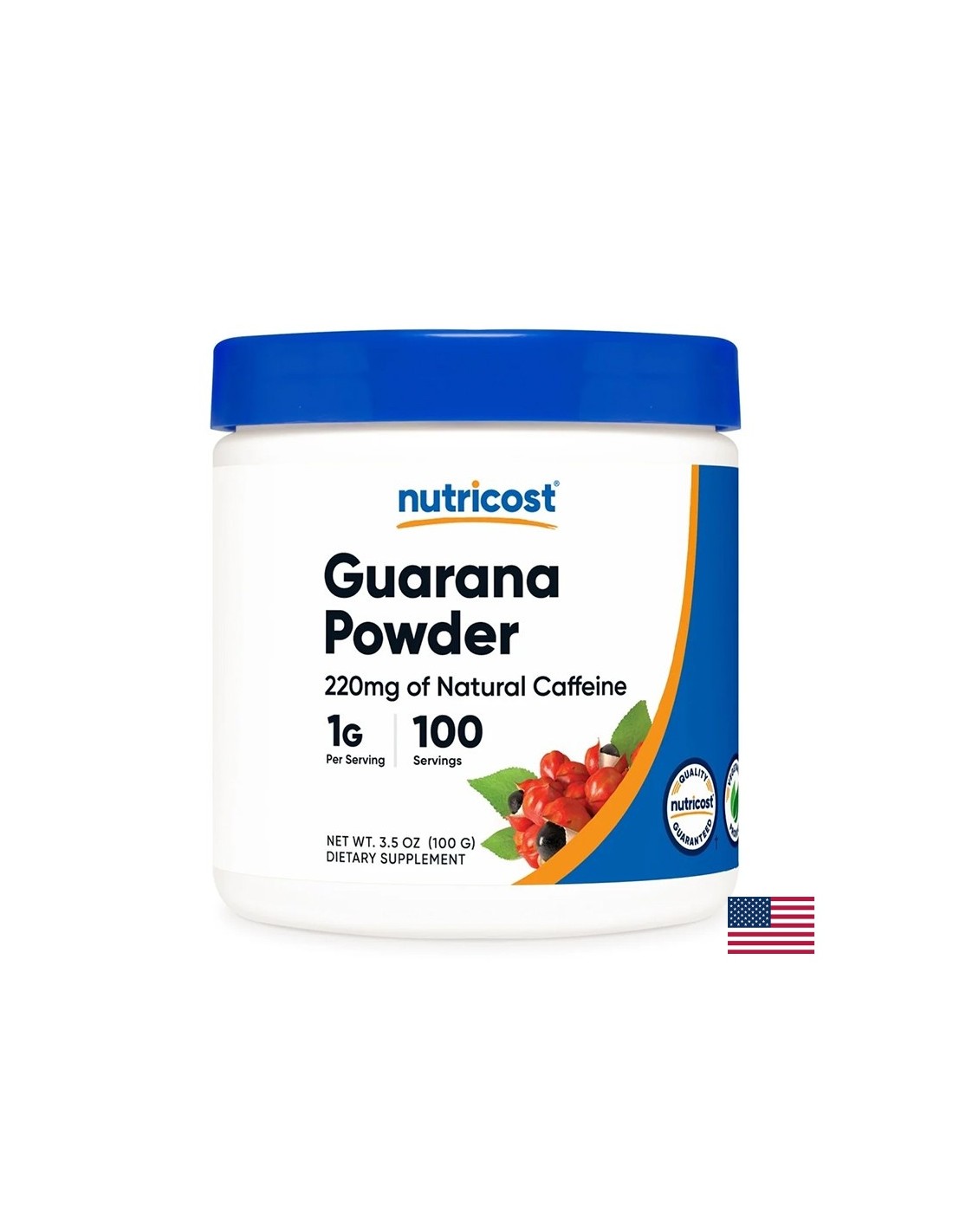 Gewichtsreduktion - Guarana, 1000 mg x 100 g Pulver