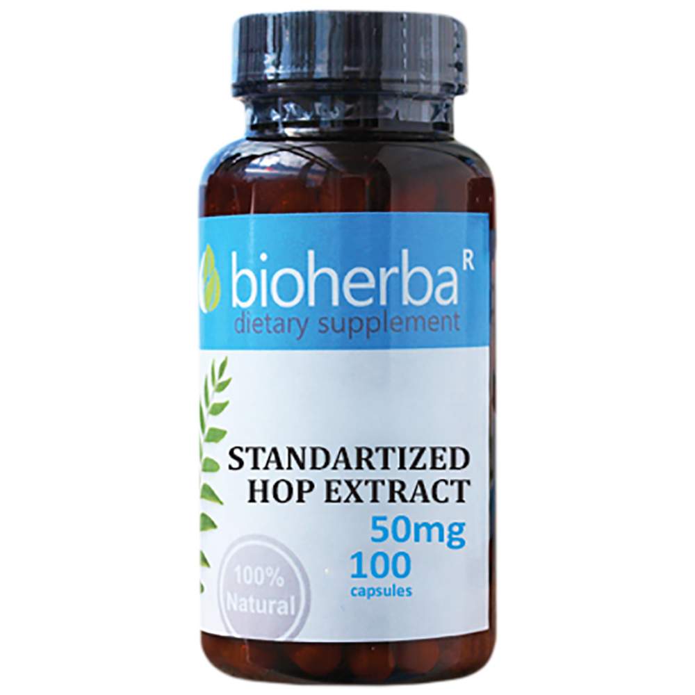 Standardisierter Hop -Extrakt 50 mg - 60 Kapseln