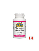 Chrom und Vanadium 125 mcg - 90 Kapseln