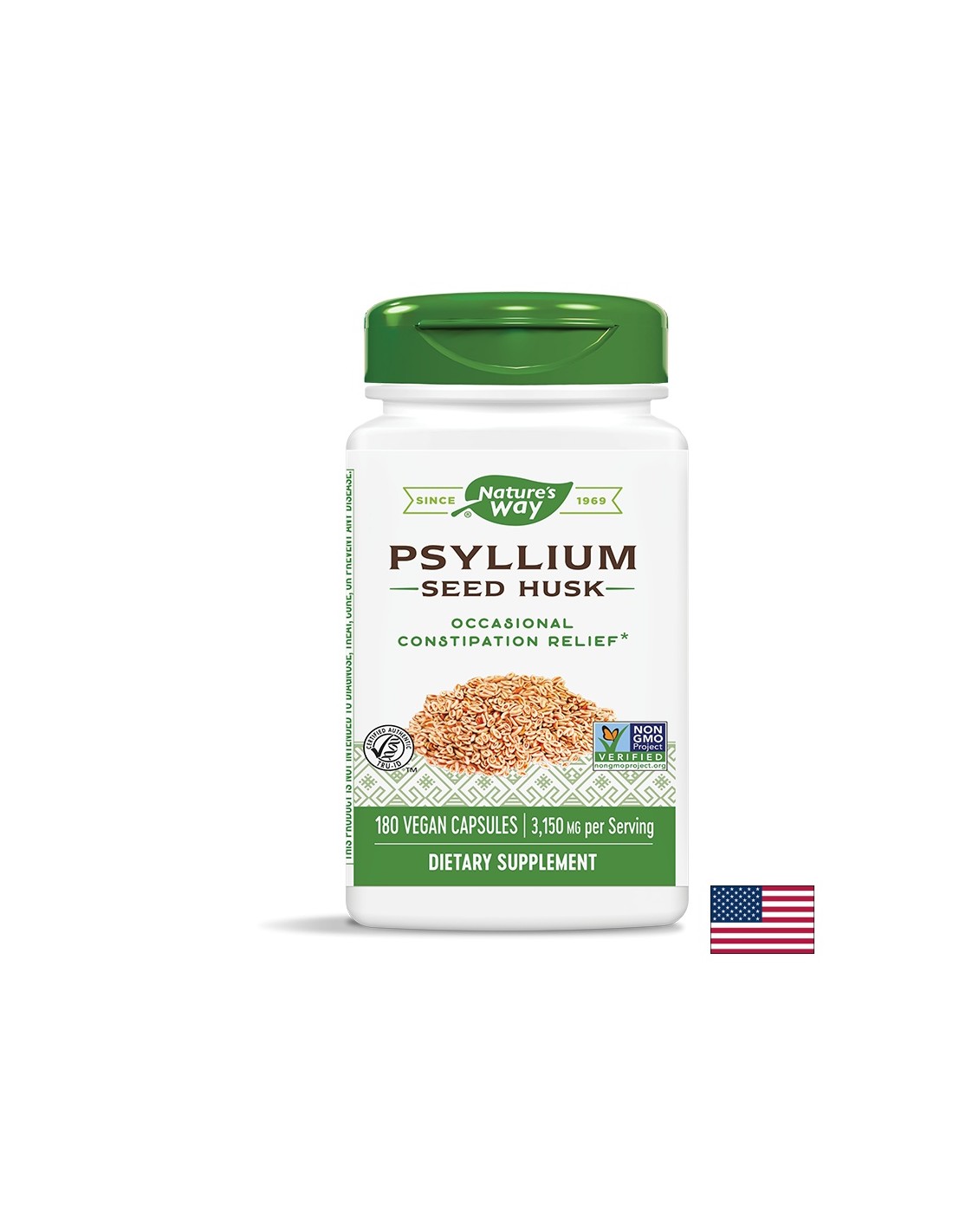 Psylliumschalen 525 mg - 180 Kapseln