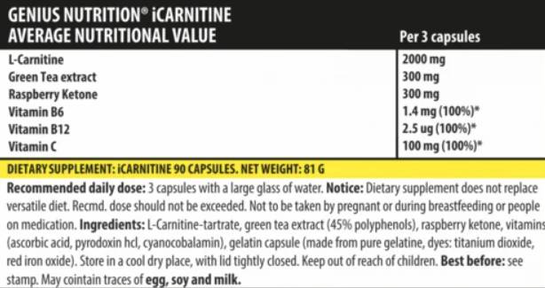 iCarnitin – 90 Kapseln