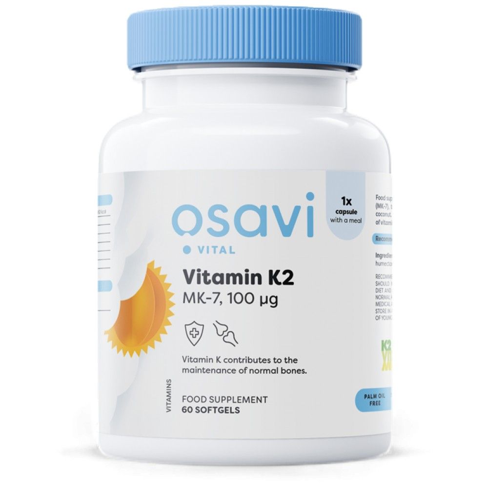 Vitamin K2 MK -7 100 mcg - 60 Gelkapseln