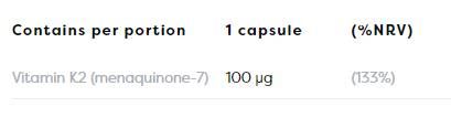 Vitamin K2 MK -7 100 MCG - 120 Gelkapseln