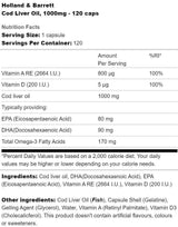 Leberöl 1000 mg - 60 Gelkapseln