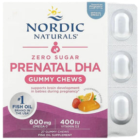 Prenatal DHA Gummy Chews 600 mg - 27 gummies - Nutra Best Europe