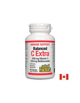 Immununterstützung ausgeglichen c extra 500 mg | Mit Bioflavonoiden 350 mg - 90 Kapseln