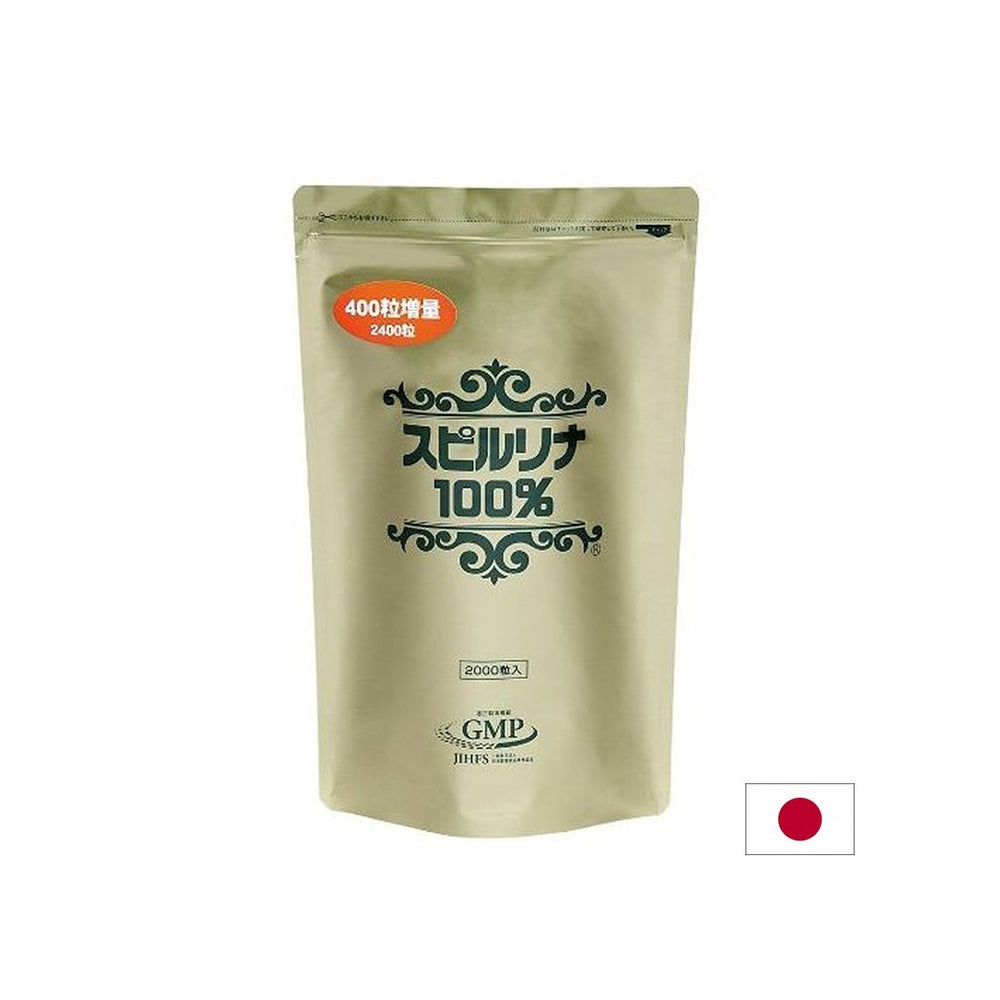 Japanische Spirulina 100% - Entgiftung und Immunität, 2400 Tabletten