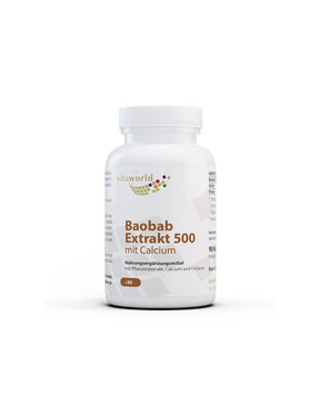Immunity and energy - Baobab extract + Calcium and Folic acid, 90 capsules - Nutra Best Europe