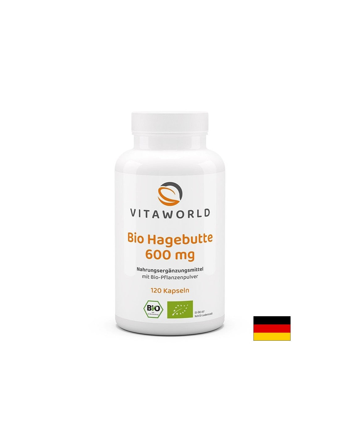 Immunität und Kreislaufsystem - Hagebutte (Früchte), organisch, 600 mg x 120 Kapseln