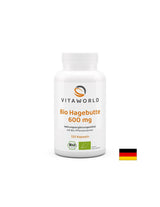 Immunität und Kreislaufsystem - Hagebutte (Früchte), organisch, 600 mg x 120 Kapseln