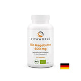 Immunität und Kreislaufsystem - Hagebutte (Früchte), organisch, 600 mg x 120 Kapseln