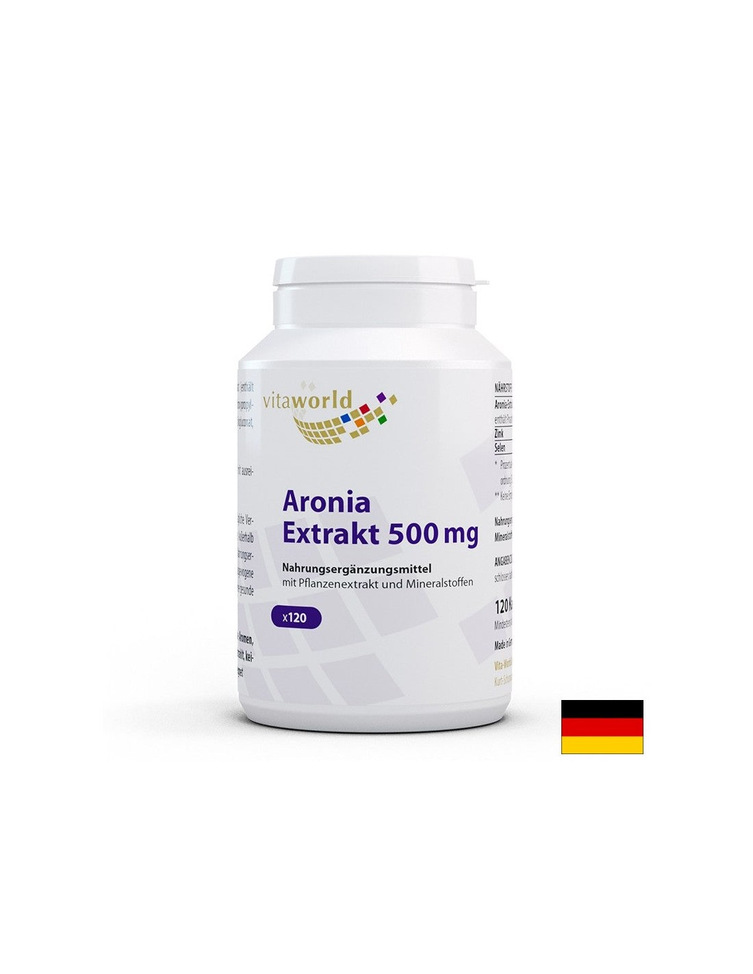 Immunität und ein gesundes Herz - Aronia (Extrakt) + Zink und Selen, 120 Kapseln