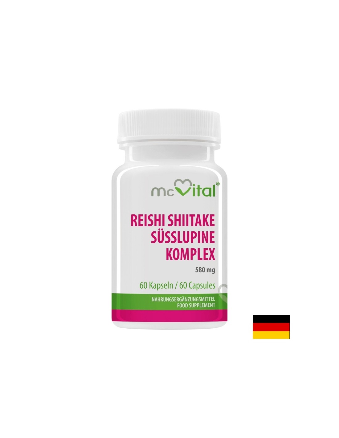 Immunität - McVital Reishi, Shiitake und Sweet Lupine, 60 Kapseln