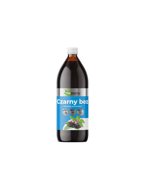 Elderberry juice with camu camu and natural vitamin C - Immunity and respiratory system, 1 liter, 20 or 40 doses - Nutra Best Europe