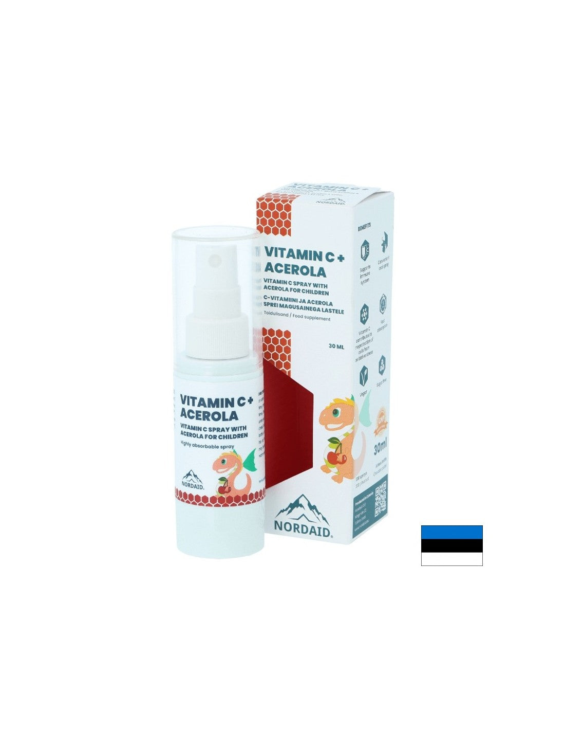 Immunität - Vitamin C + Acerola, schwarze Johannisbeere Aromaspray 30 ml/ 200 Sprühstöße <tc>Nordaid</tc>