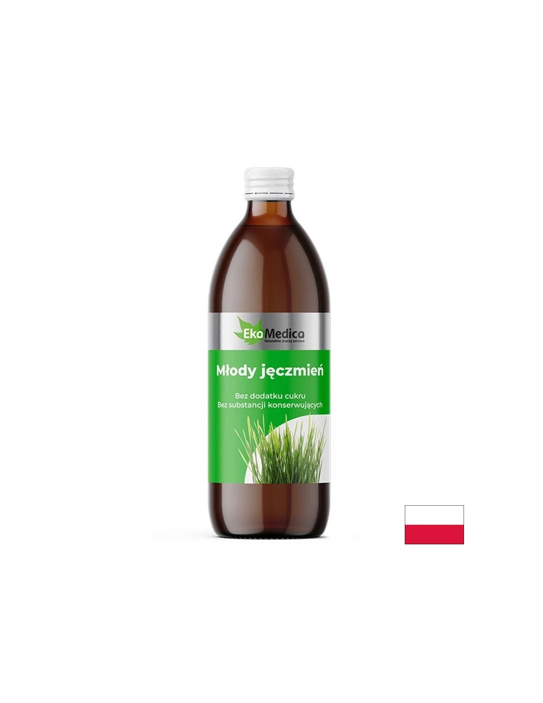 Junge Gerstensaft mit Camu -Camu und natürlicher Vitamin C - zum Reinigen des Körpers, 500 ml, 10 Dosen