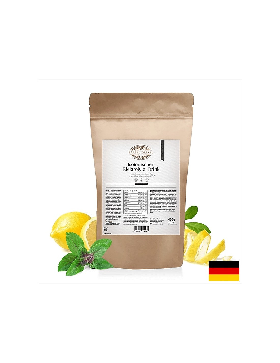 Isotonischer Elektrolyt -Energiegetränk - gegen Dehydration und Elektrolytverlust, 450 g, Pulver