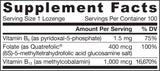 Methyl B -12 1000 MCG & Methylfolat 400 mcg - 100 kaubare Tabletten