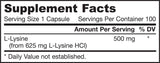 L -Lysin 500 mg - 100 Kapseln