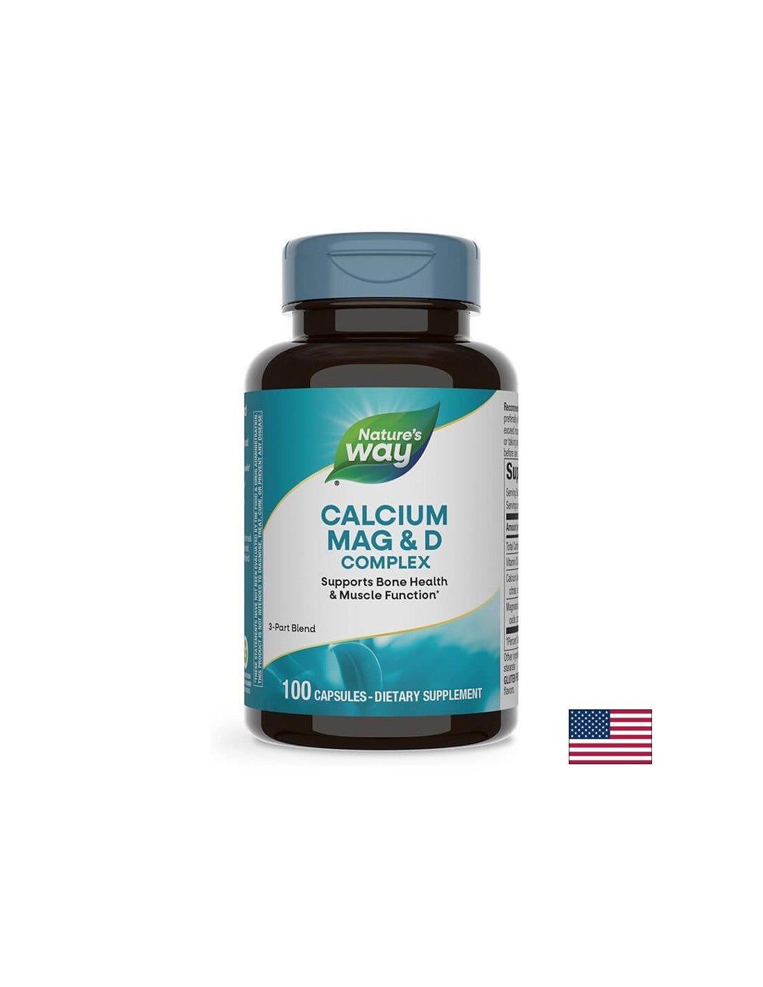 Kalzium, Mag & Vit D - 100 Kapseln