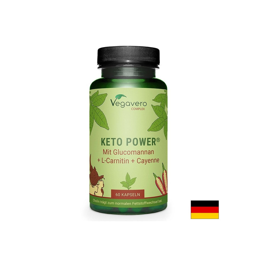 Keto Power® mit Glucomannan, L-Carnitin und Cayenne-Pfeffer, 60 Kapseln