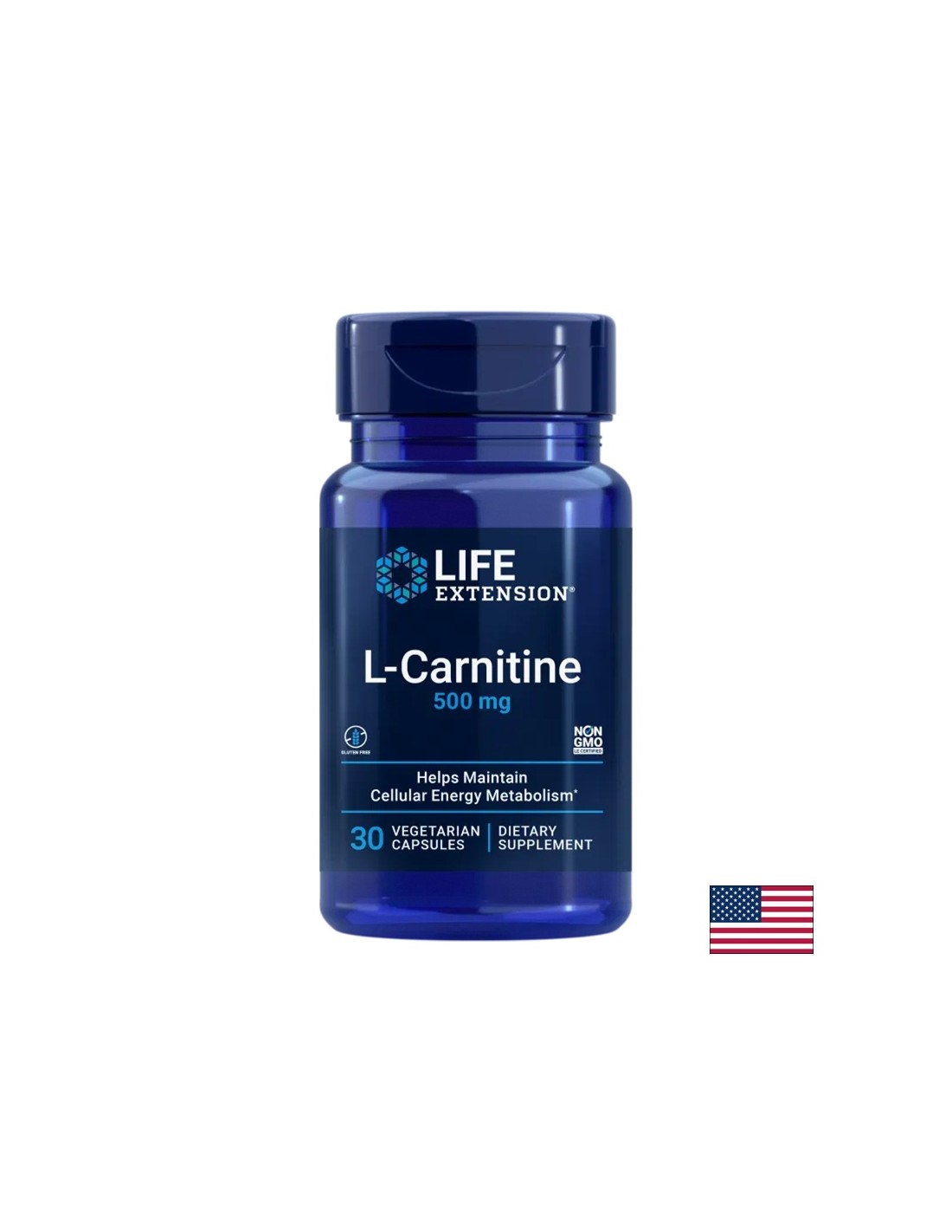 Zellgesundheit und Nervensystem - L -Carnitin (Tartrat), 500 mg x 30 Kapseln