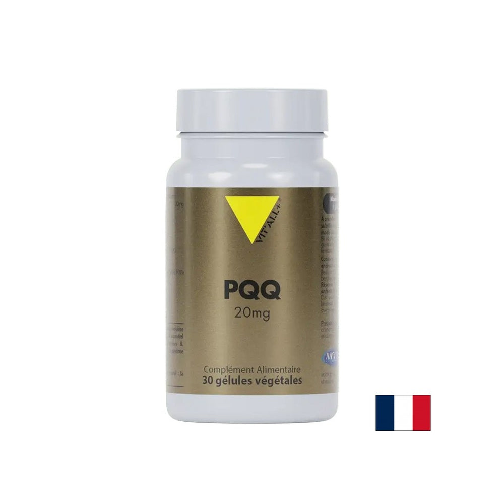 Zellgesundheit, Herz- und Gehirnfunktion - Pyrrolochinolin -Quinon PQQ, 20 mg, 30 Kapseln