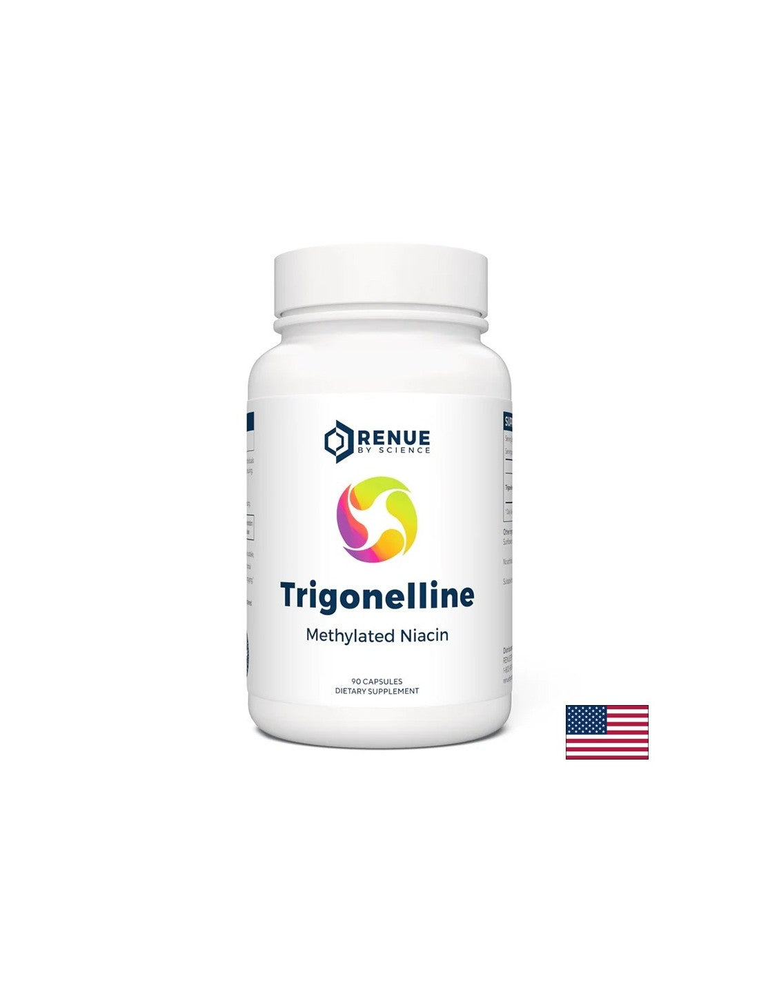 Trigonellin (methyliertes Niacin) - NAD+ Booster - Zellgesundheit, 90 Kapseln für 3 Monate Aufnahme