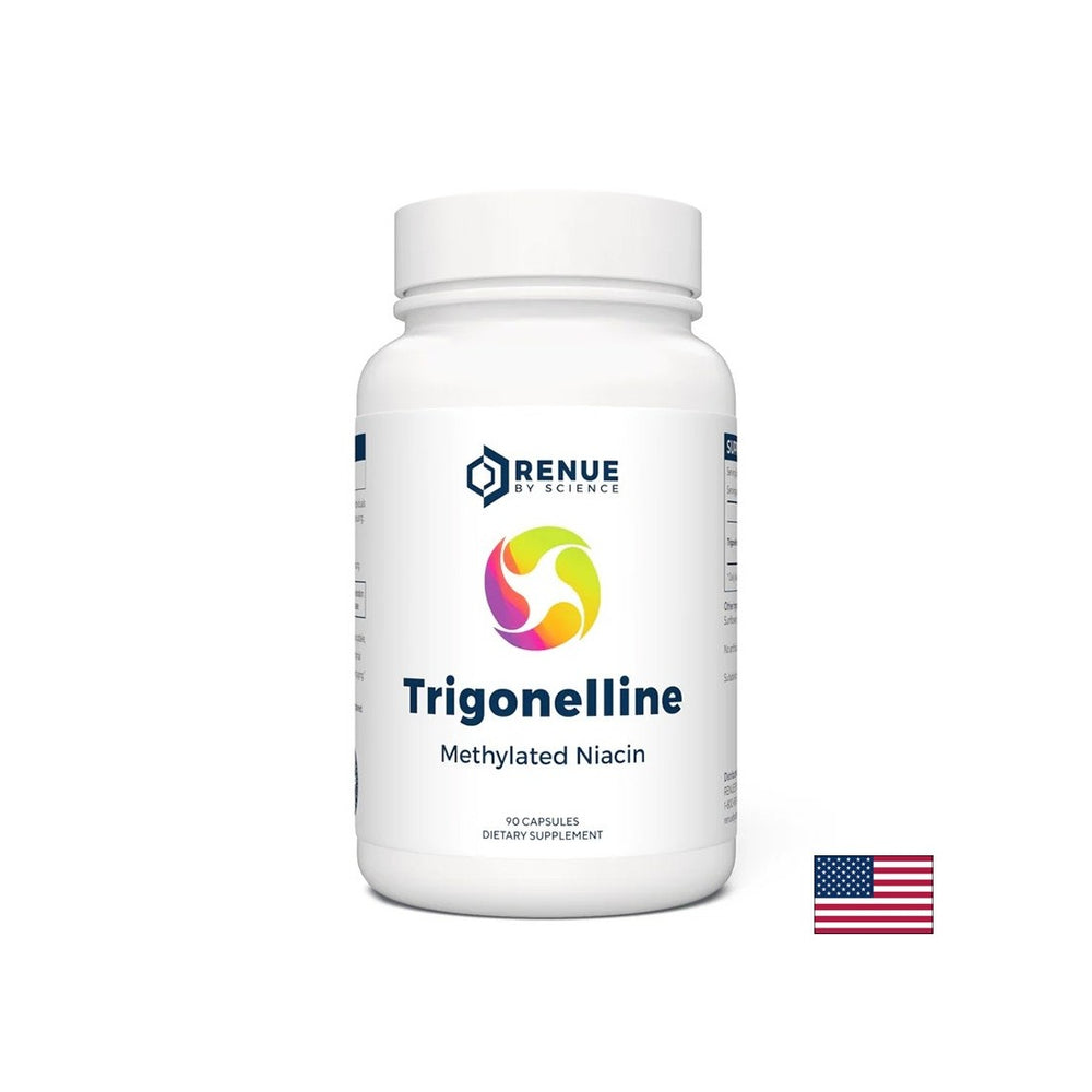Trigonellin (methyliertes Niacin) - NAD+ Booster - Zellgesundheit, 90 Kapseln für 3 Monate Aufnahme