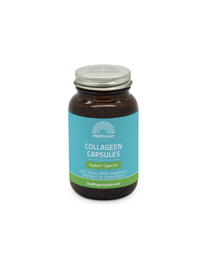 Collagen (type 2) with calcium, magnesium, MSM, vitamin C and hyaluronic acid - Absolute Collagen Peptan, 60 capsules Mattisson Healthstyle - Nutra Best Europe