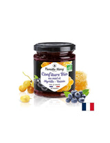 Marmelade aus Bio -Honig, Blaubeeren und Trauben, 220 g