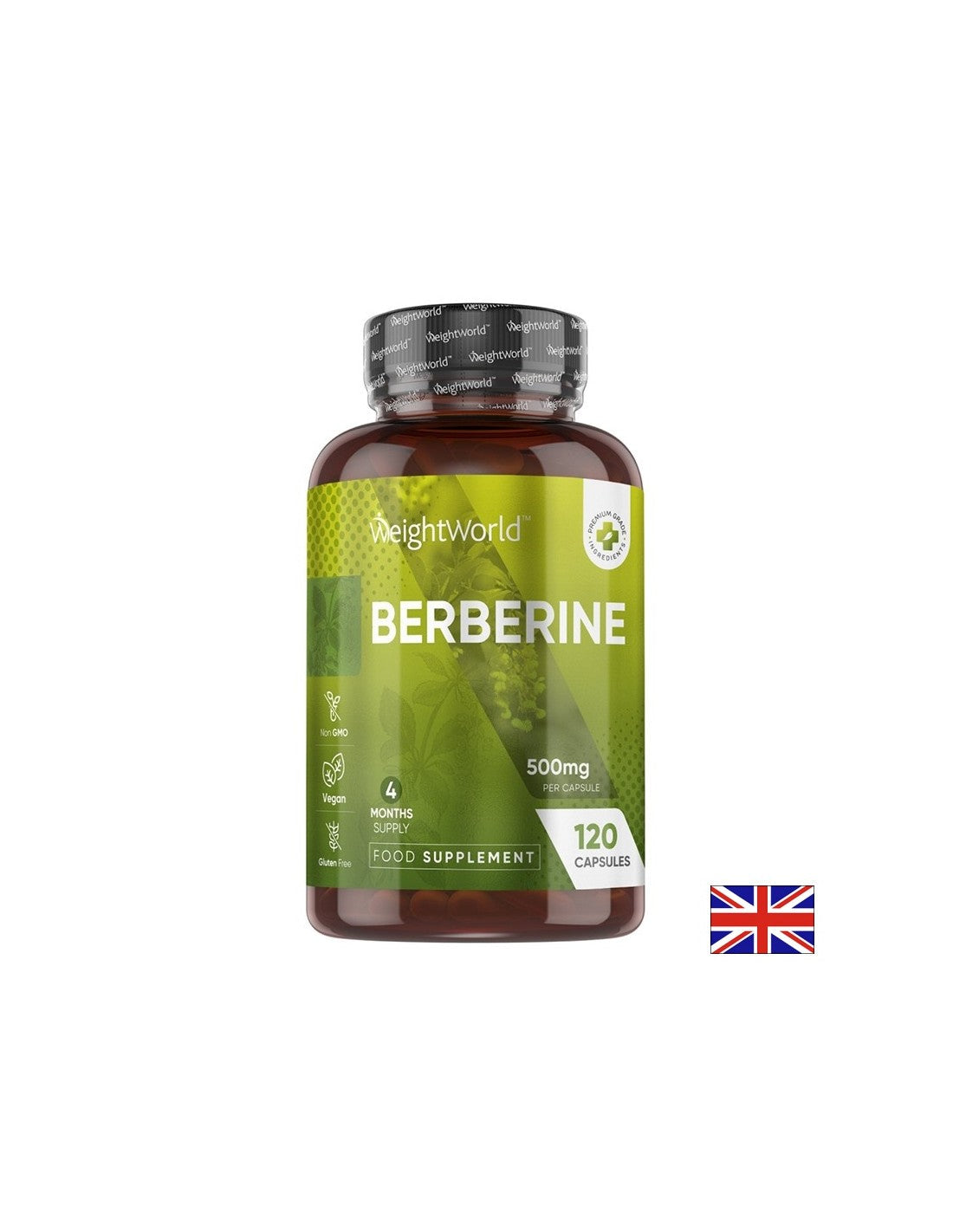 Kontrolle von Blutzucker und Cholesterin - Berberin, 500 mg x 120 Kapseln