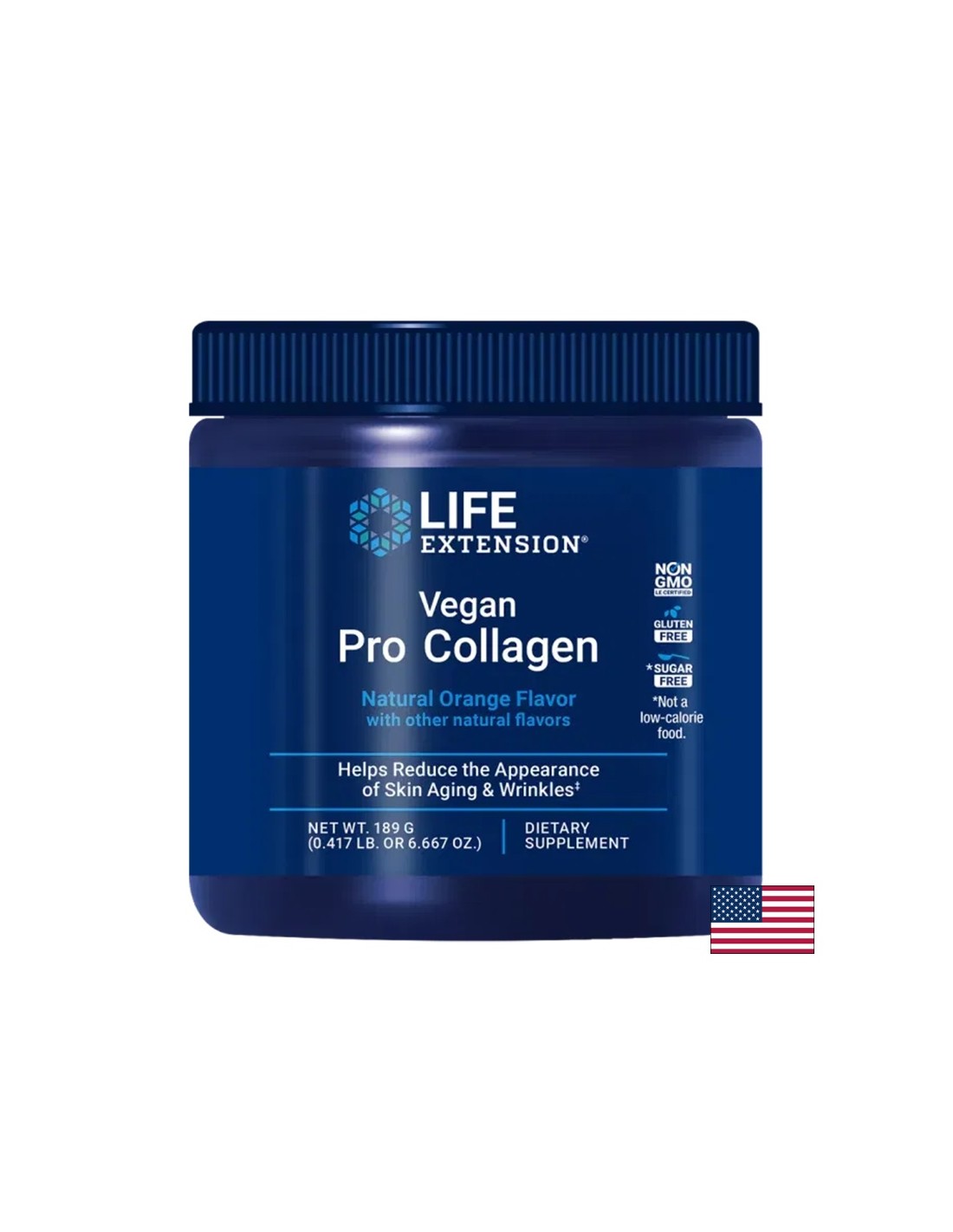 Haar und Haut - Vegan Pro Collagen, 189 g Pulver, Orange Duft