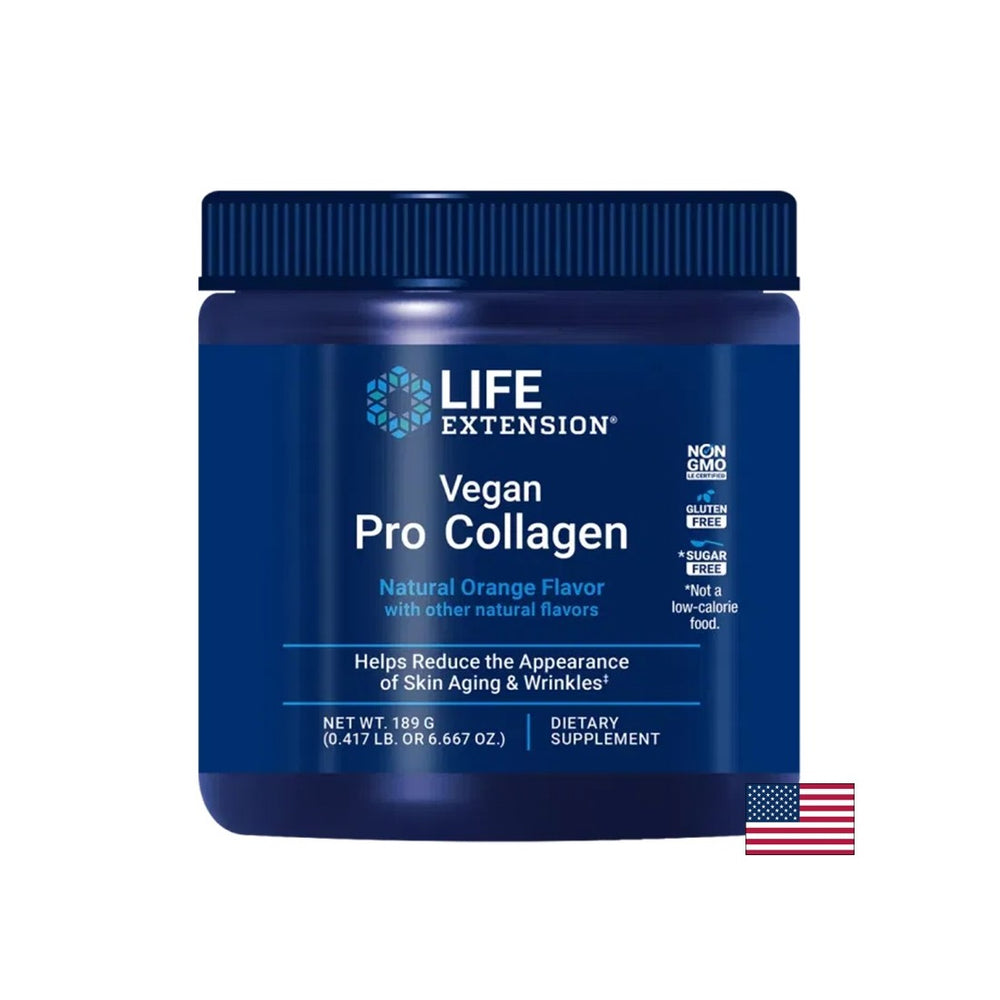 Haar und Haut - Vegan Pro Collagen, 189 g Pulver, Orange Duft