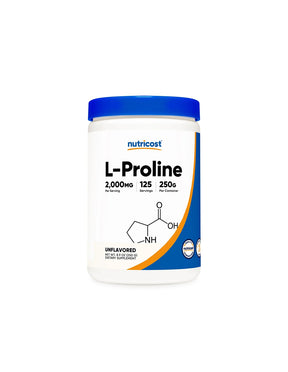 Bones and joints - L-Proline, 2000 mg x 250 g, powder - Nutra Best Europe
