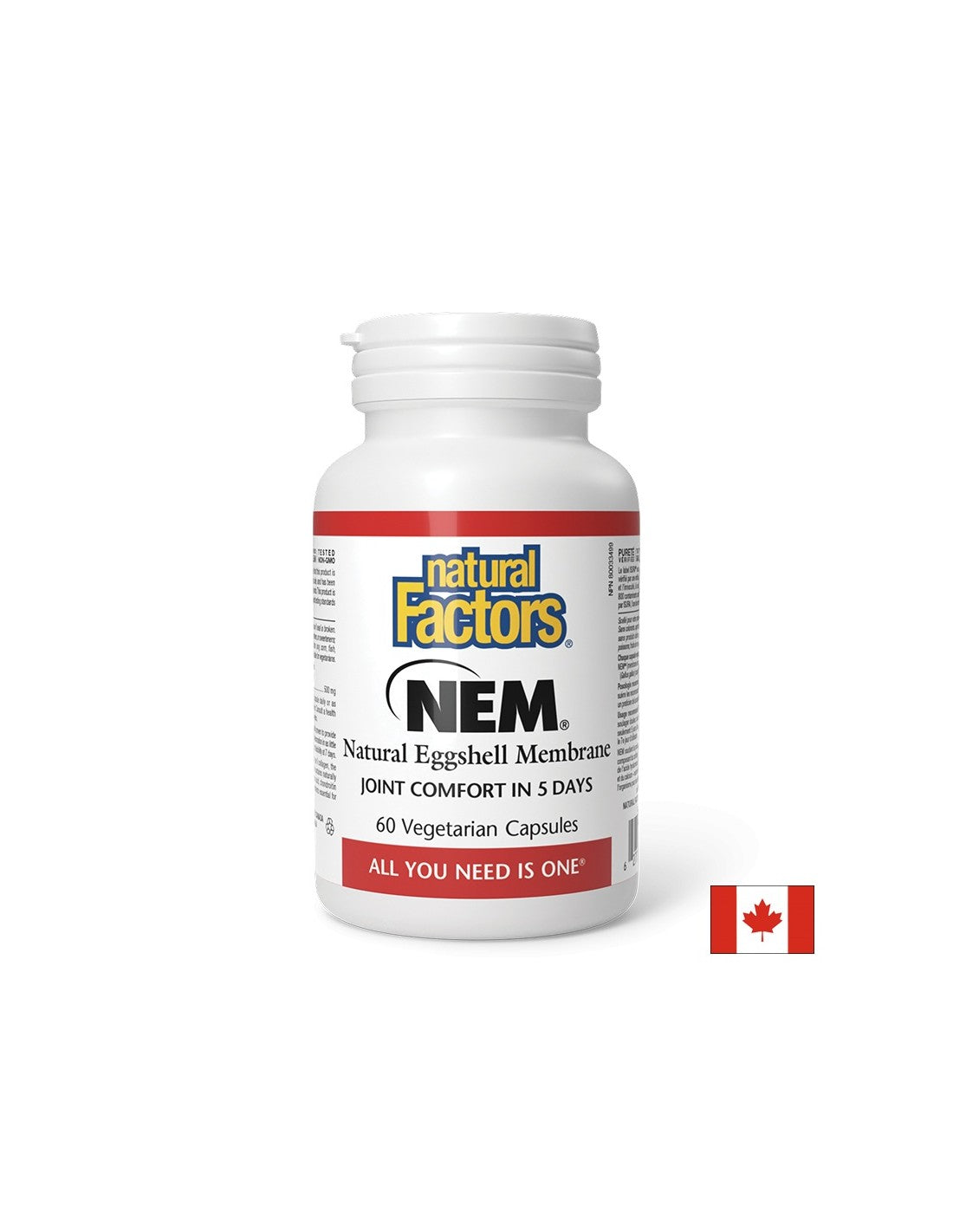 Knochen und Gelenke - NEM natürliche Eiermembran, 500 mg x 60 V -Kapseln