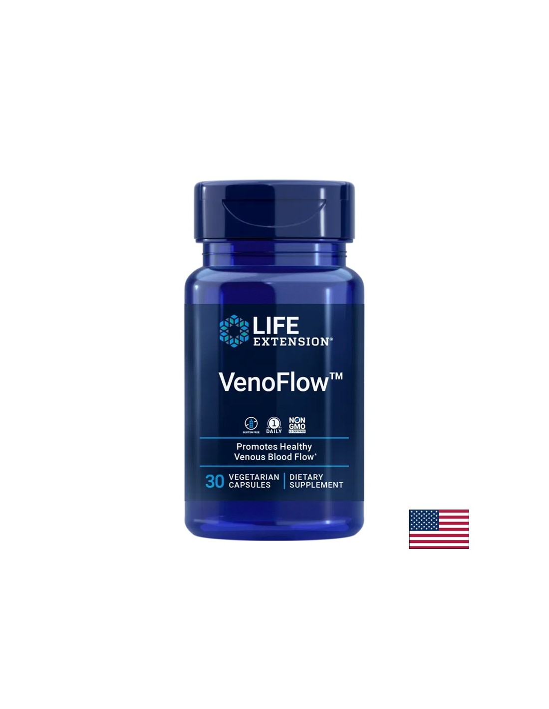 Blutgefäße - Venoflow ™ Pycnogenol + Nattokinase, 30 Kapseln