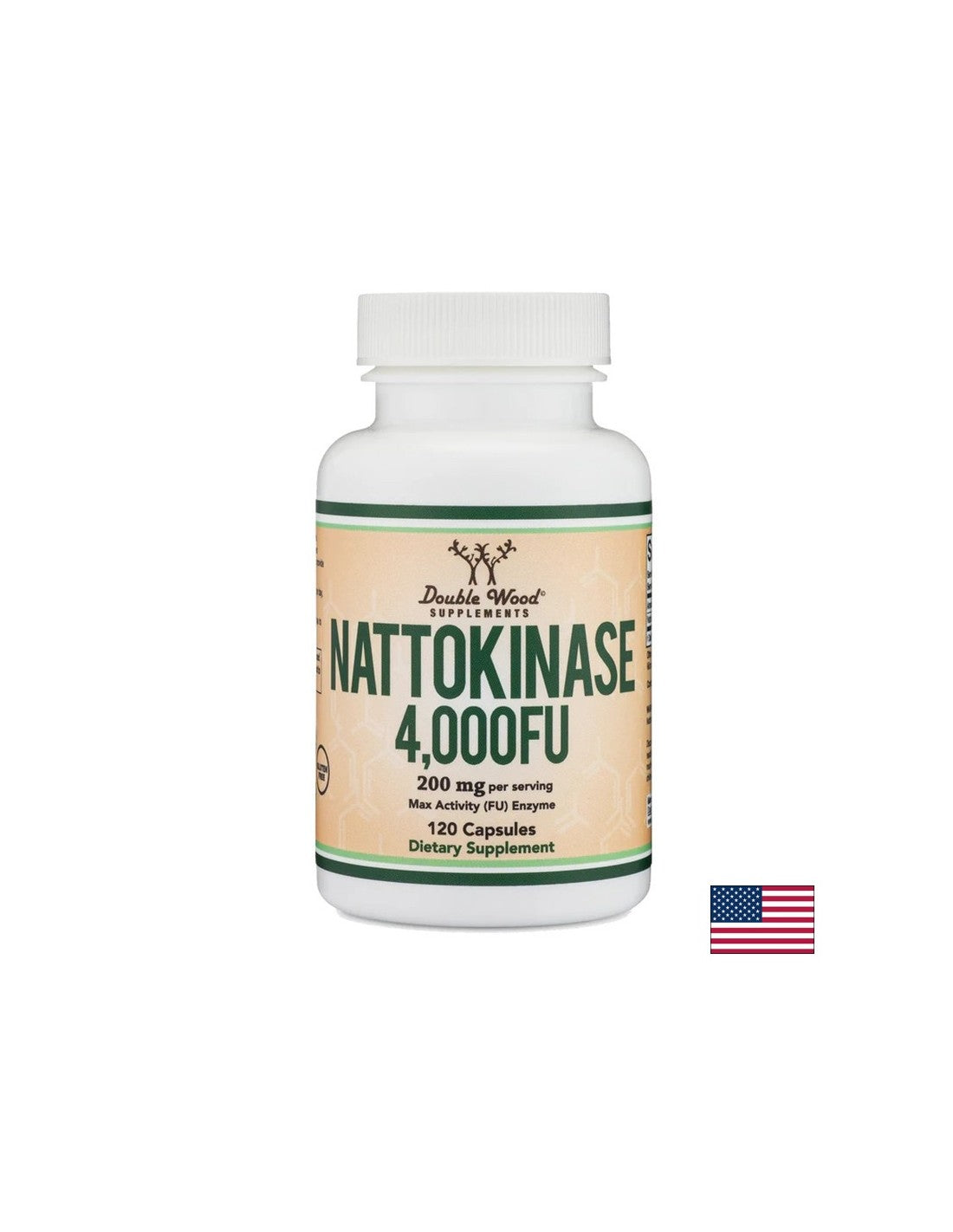 Kreislauf - Nattokinase, 200 mg, 120 Kapseln <tc>Double Wood</tc>