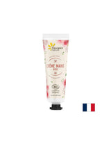 Handcreme mit Damascena Rose Blumenwasser, Sheabutter und Aloe Vera, 30 ml Flouring Nature