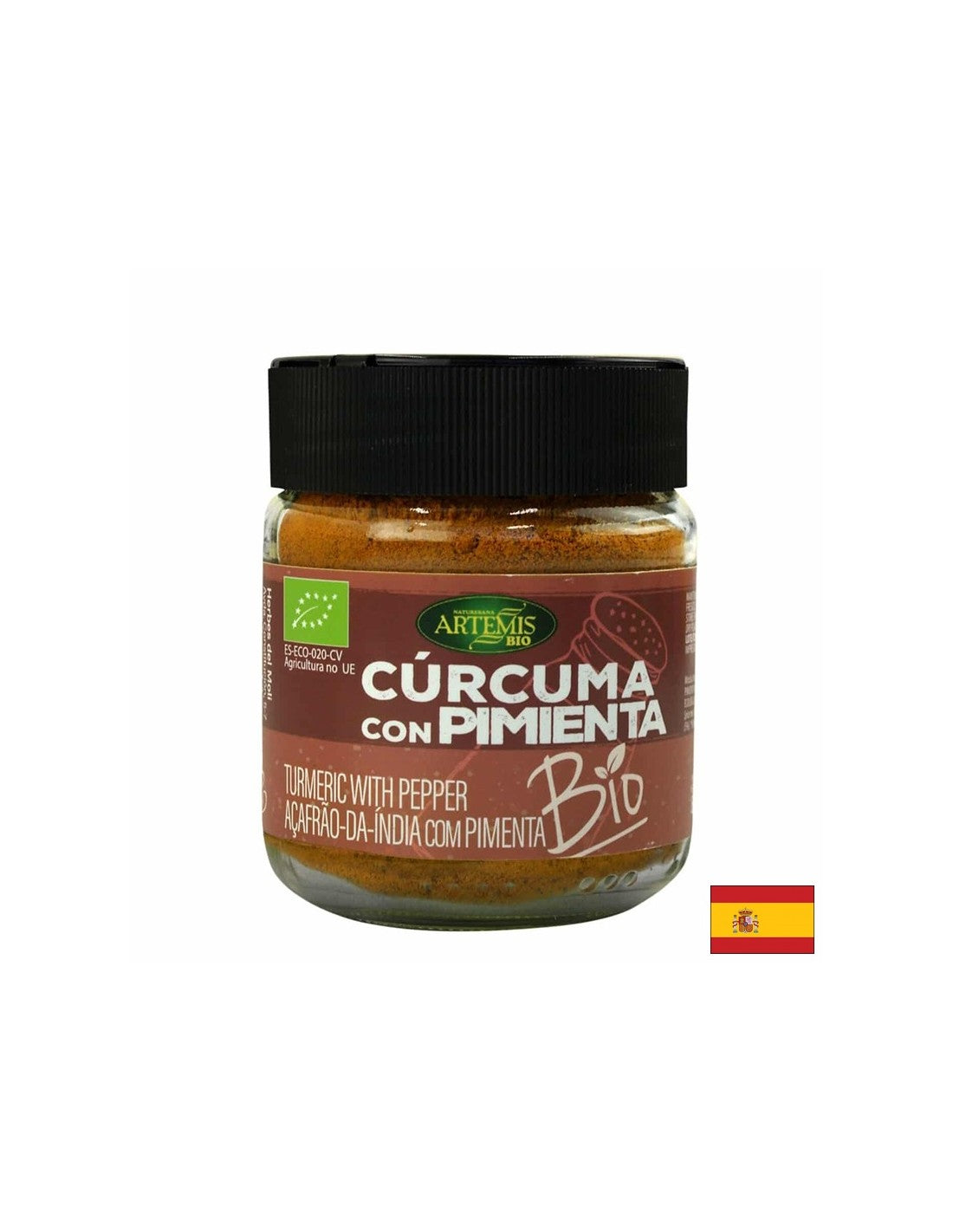 Aromatische organische Gewürze - Kurkuma & Schwarzer Pfeffer, 80 g, Pulver